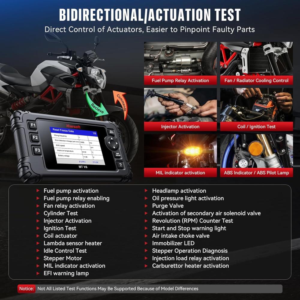 iCarsoft MT V6 Motorcycle Scanner
